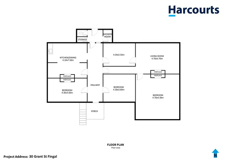Floorplan of Homely house listing, 30 Grant Street, Fingal TAS 7214