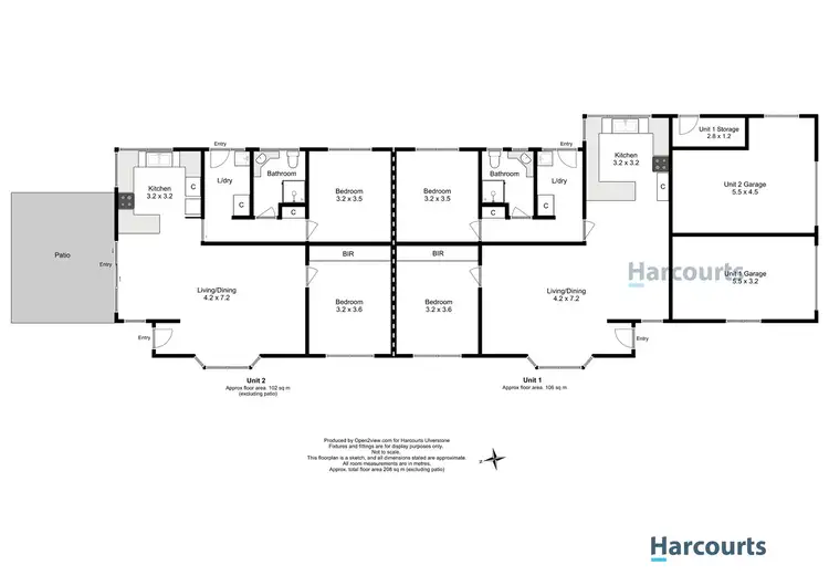 Floorplan of Homely unit listing, 1/24 Richard Place, Ulverstone TAS 7315