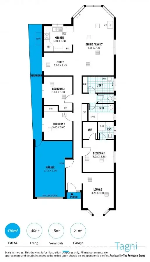 Floorplan of Homely house listing, 5 Tandy Street, Aberfoyle Park SA 5159