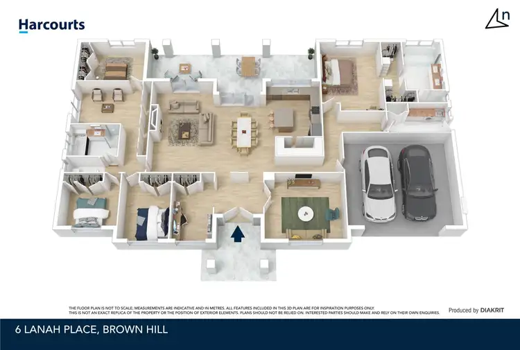 Floorplan of Homely house listing, 6 Lanah Place, Brown Hill VIC 3350