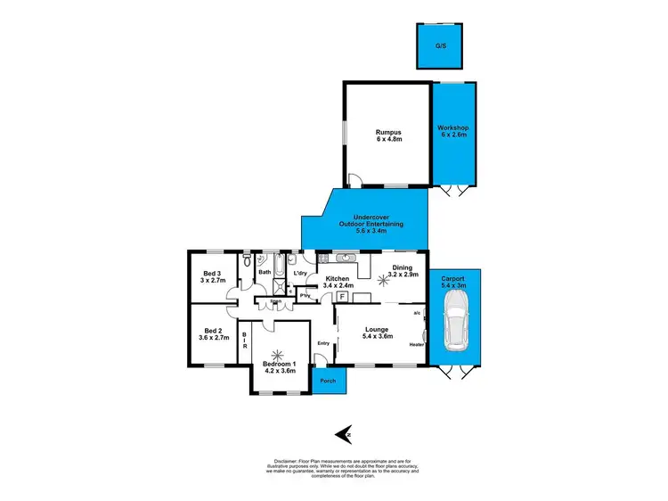 Floorplan of Homely house listing, 4 Cochrane Avenue, Reynella SA 5161
