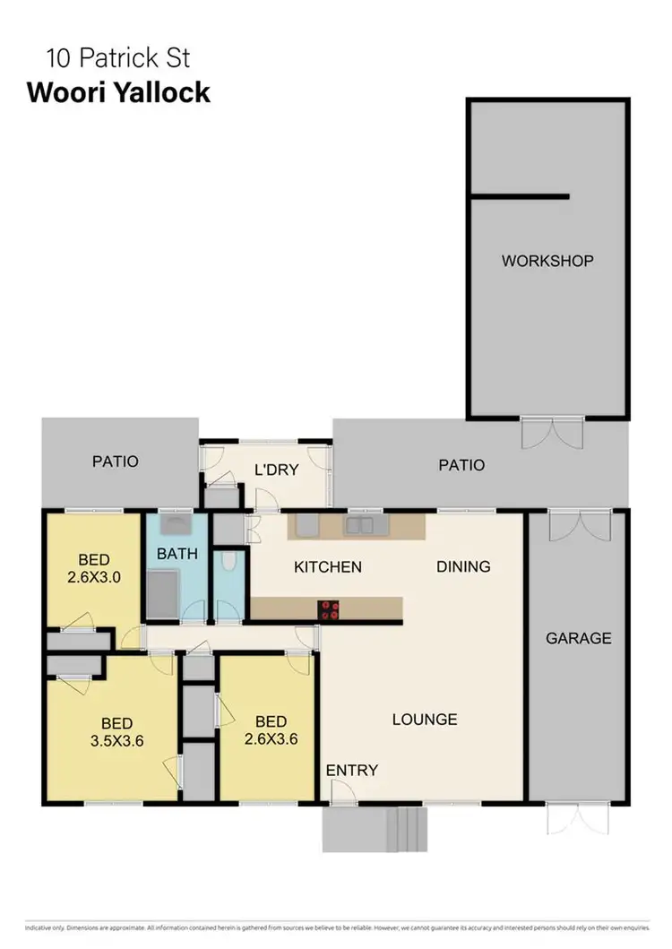 Floorplan of Homely house listing, 10 Patrick Street, Woori Yallock VIC 3139