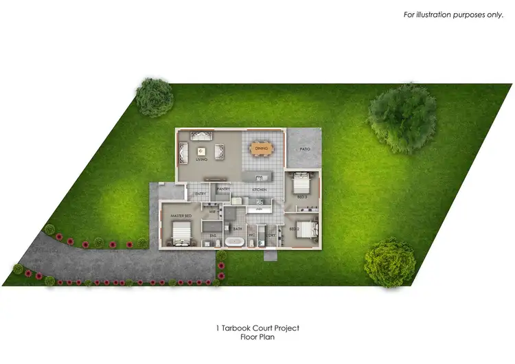 Floorplan of Homely house listing, 1 Tarbook Court, Sorell TAS 7172
