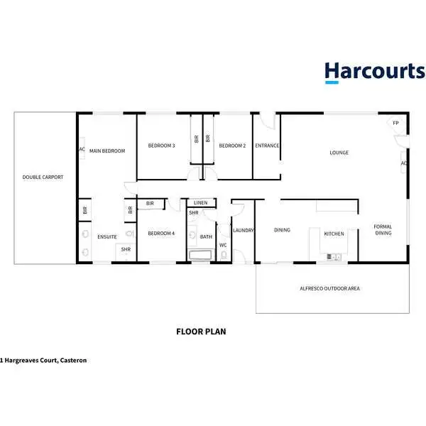 Floorplan of Homely townhouse listing, 1 Hargreaves Court, Casterton VIC 3311