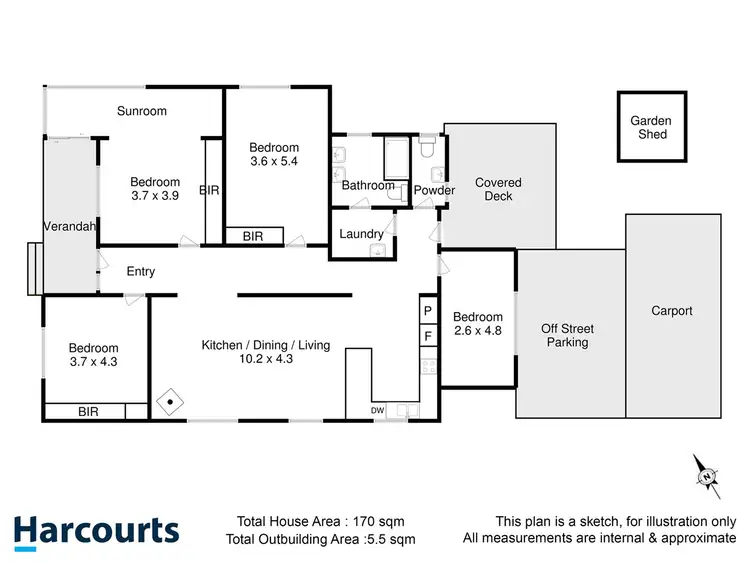 Floorplan of Homely house listing, 1/90 Main Street, Huonville TAS 7109
