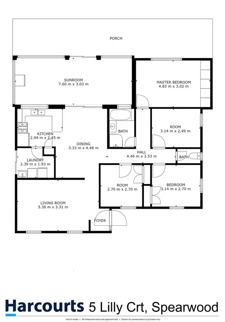 Floorplan of Homely house listing, 5 Lilly Court, Spearwood WA 6163