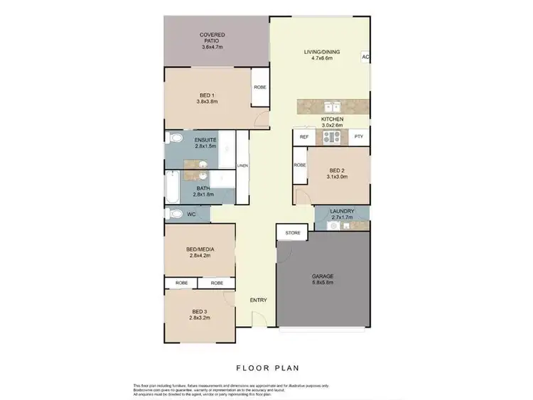 Floorplan of Homely house listing, 16 Rymera Crescent, Gumdale QLD 4154