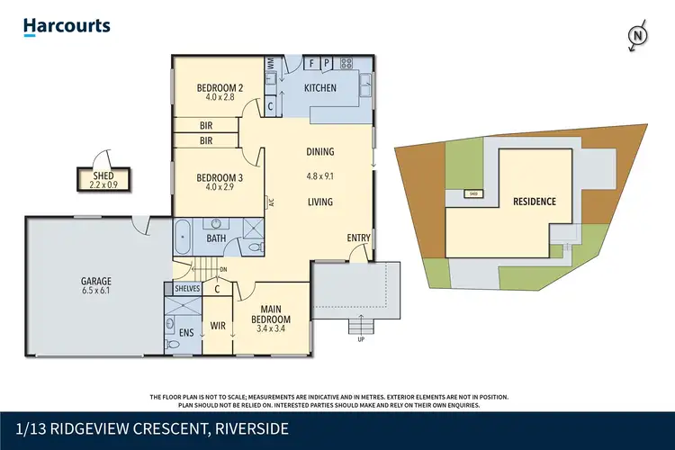 Floorplan of Homely unit listing, 1/13 Ridgeview Crescent, Riverside TAS 7250