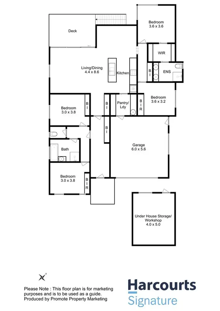 Floorplan of Homely house listing, 857 Oceana Drive, Tranmere TAS 7018