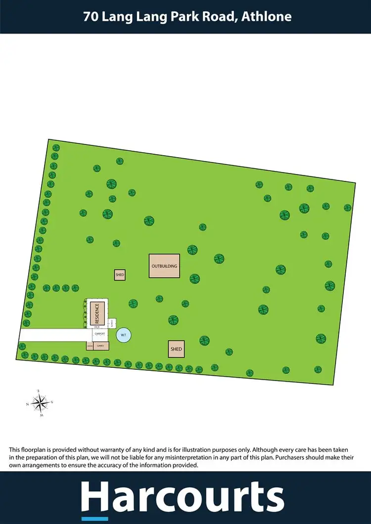 Floorplan of Homely house listing, 70 Lang Lang Park Road, Athlone VIC 3818