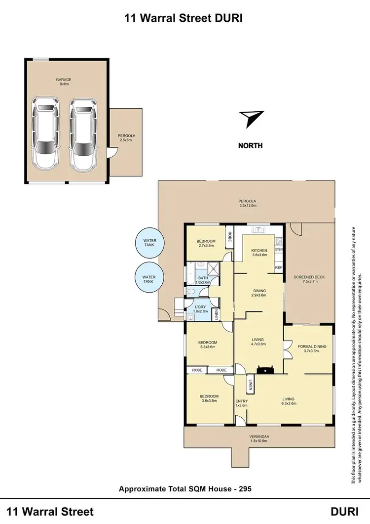 Floorplan of Homely rural property listing, 11 Warral Street, Duri NSW 2344