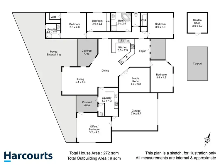 Floorplan of Homely house listing, 24 Corlacus Drive, Kingston TAS 7050