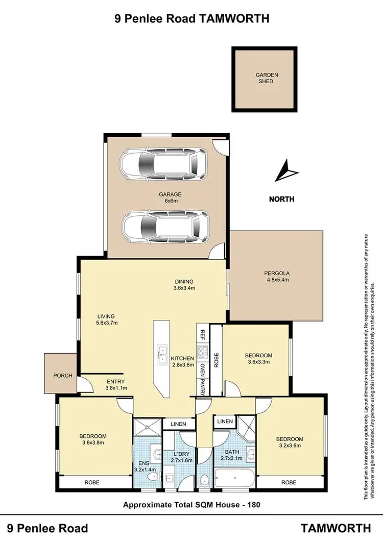 Floorplan of Homely house listing, 9 Penlee Road, Tamworth NSW 2340