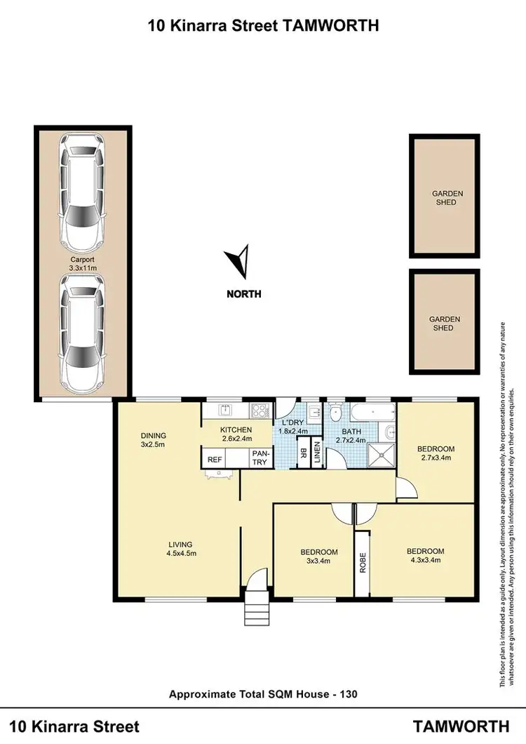 Floorplan of Homely house listing, 10 Kinarra Street, Tamworth NSW 2340