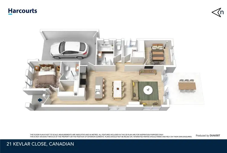 Floorplan of Homely townhouse listing, 21 Kevlar Close, Canadian VIC 3350
