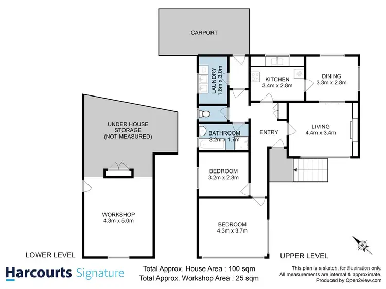 Floorplan of Homely house listing, 25 Malunna Road, Lindisfarne TAS 7015