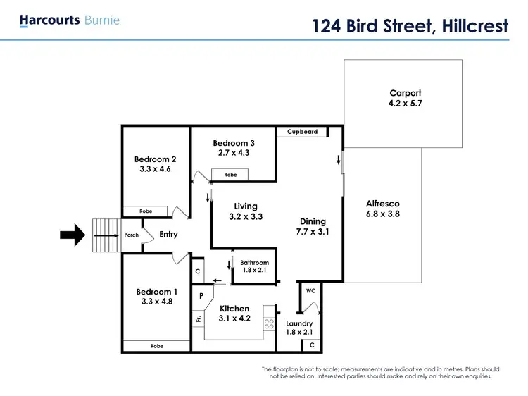 Floorplan of Homely house listing, 124 Bird Street, Hillcrest TAS 7320