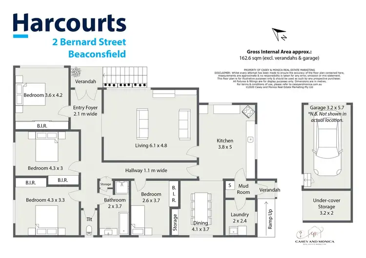 Floorplan of Homely house listing, 2 Bernard Street, Beaconsfield TAS 7270