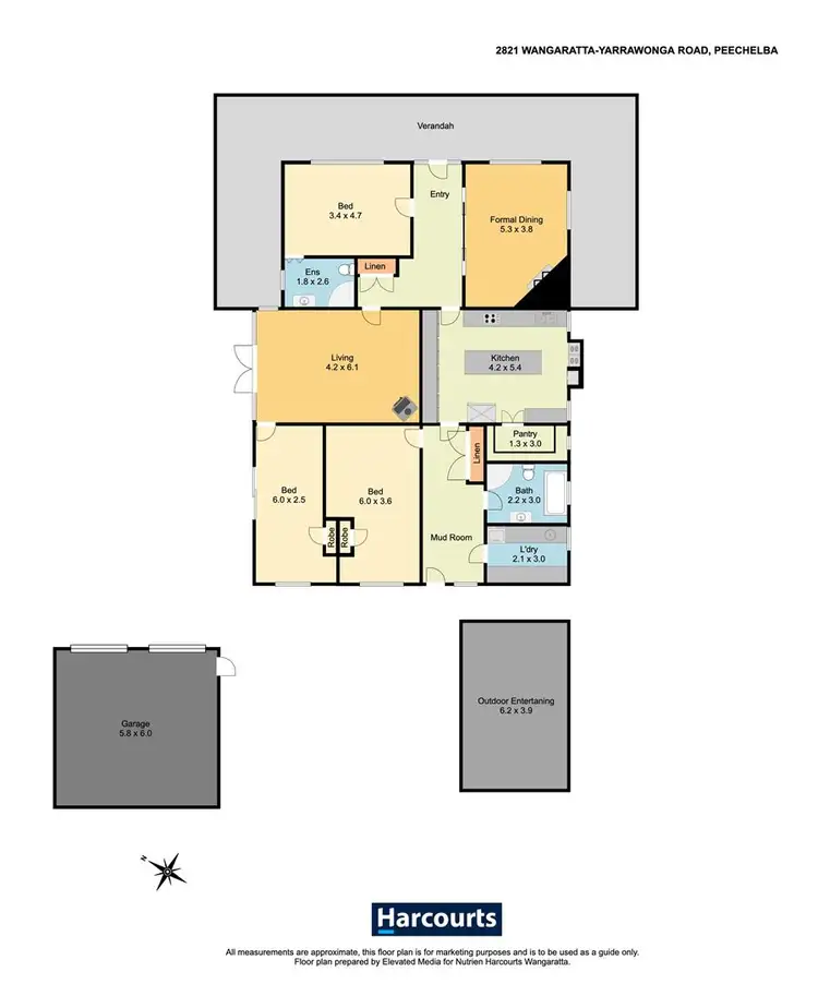 Floorplan of Homely house listing, 2821 Wangaratta-Yarrawonga Road, Peechelba VIC 3678