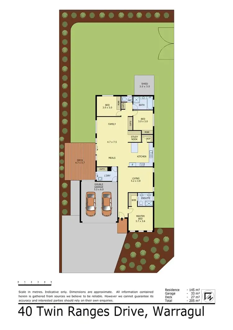 Floorplan of Homely house listing, 40 Twin Ranges Drive, Warragul VIC 3820