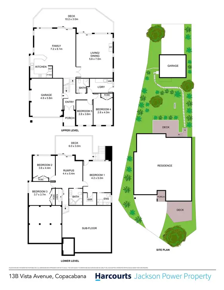 Floorplan of Homely house listing, 13B Vista Avenue, Copacabana NSW 2251