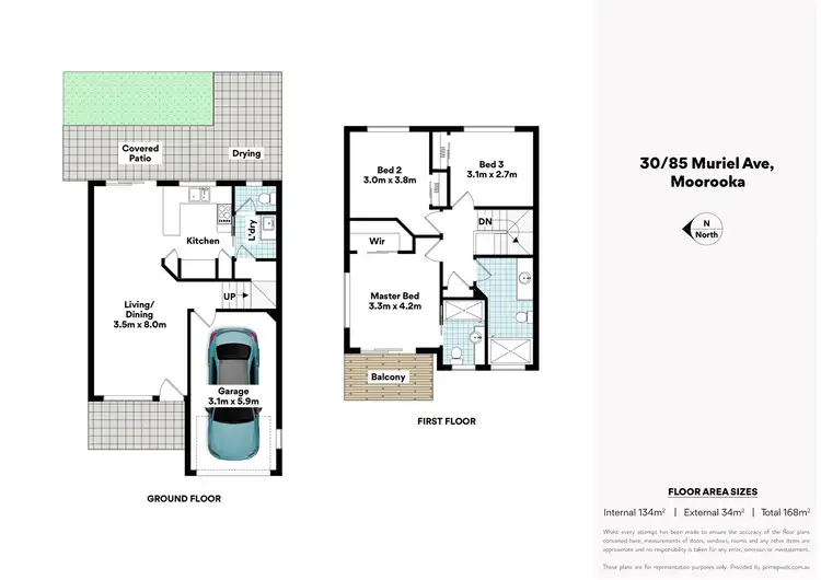 Floorplan of Homely townhouse listing, 30/85 Muriel Avenue, Moorooka QLD 4105