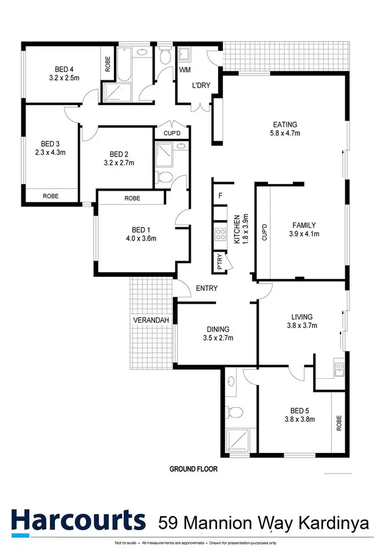 Floorplan of Homely house listing, 59 Mannion Way, Kardinya WA 6163