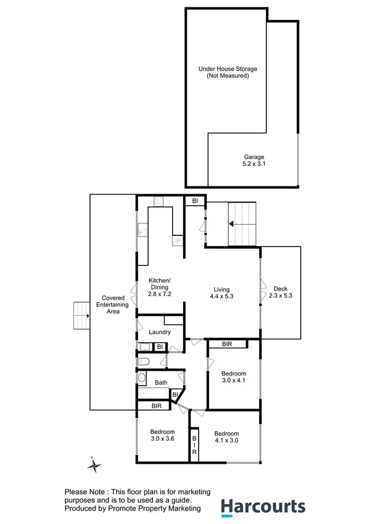Floorplan of Homely house listing, 60 Ashbolt Crescent, Lutana TAS 7009