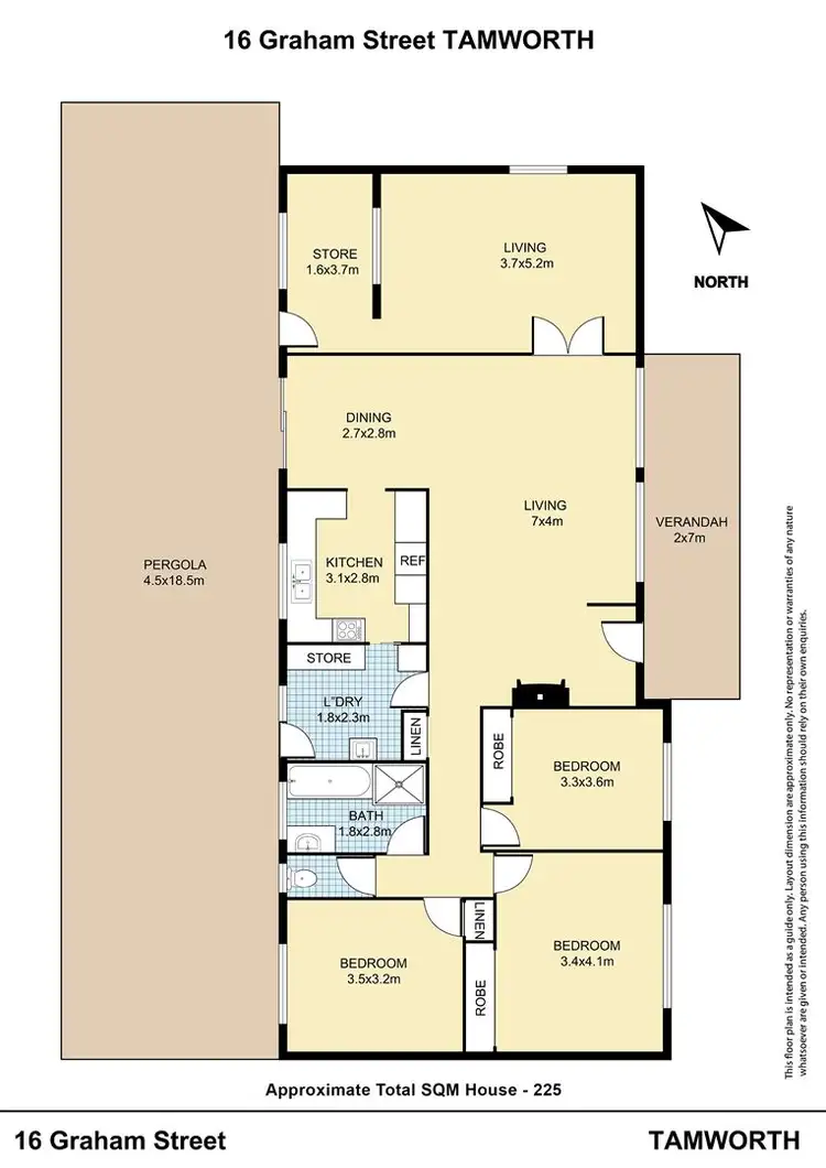 Floorplan of Homely house listing, 16 Graham Street, Tamworth NSW 2340