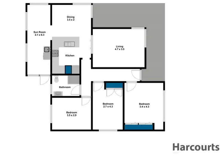 Floorplan of Homely house listing, 3 Middle Road, Trafalgar VIC 3824