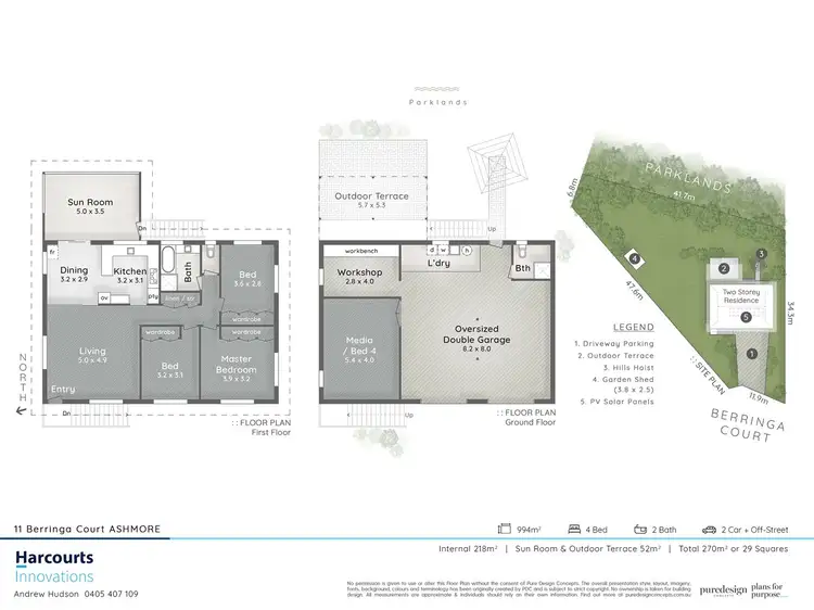 Floorplan of Homely house listing, 11 Berringa ct, Ashmore QLD 4214