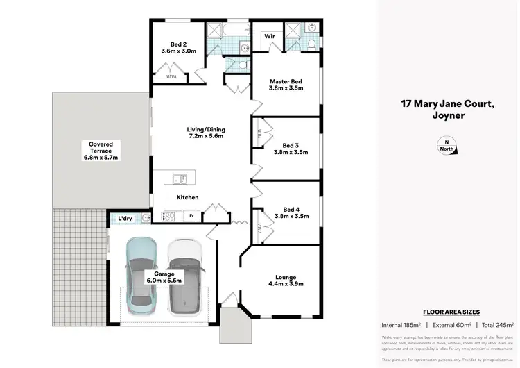 Floorplan of Homely house listing, 17 Mary Jane Ct, Joyner QLD 4500