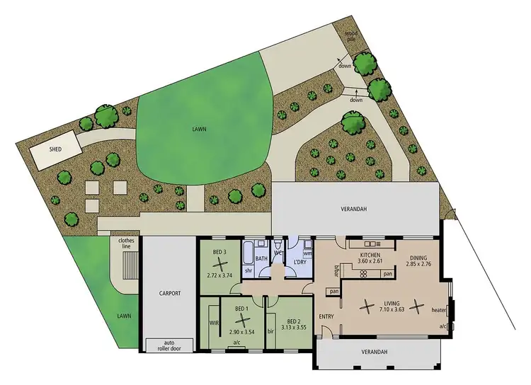 Floorplan of Homely house listing, 6 Vine Crescent, Happy Valley SA 5159