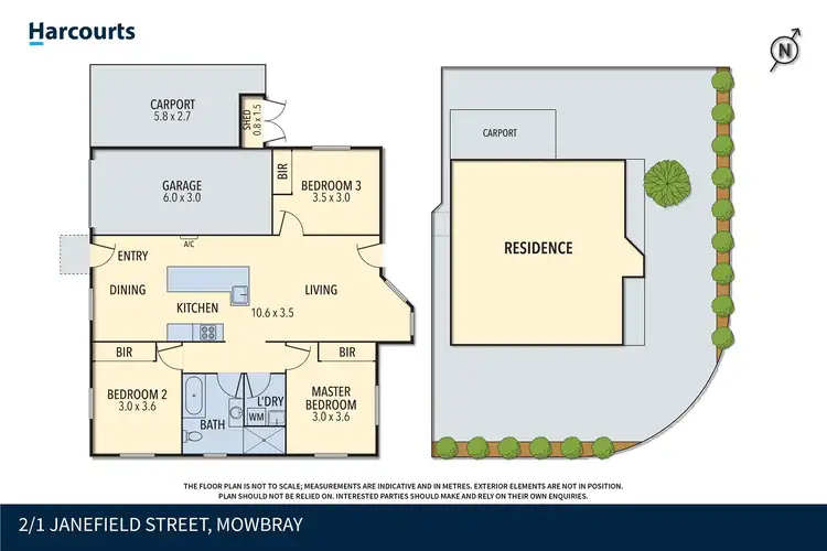 Floorplan of Homely villa listing, 2/1-3 Janefield Street, Mowbray TAS 7248