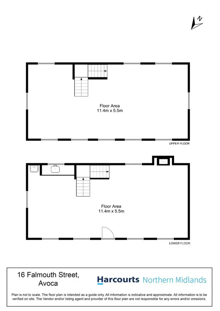 Floorplan of Homely studio listing, 16 Falmouth Street, Avoca TAS 7213