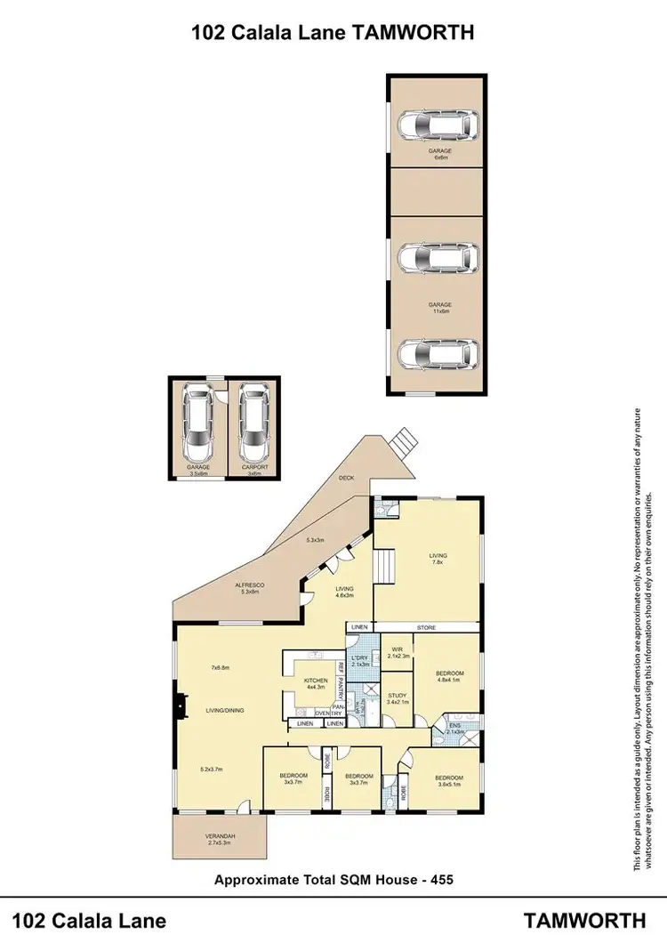 Floorplan of Homely house listing, 102 Calala Lane, Tamworth NSW 2340
