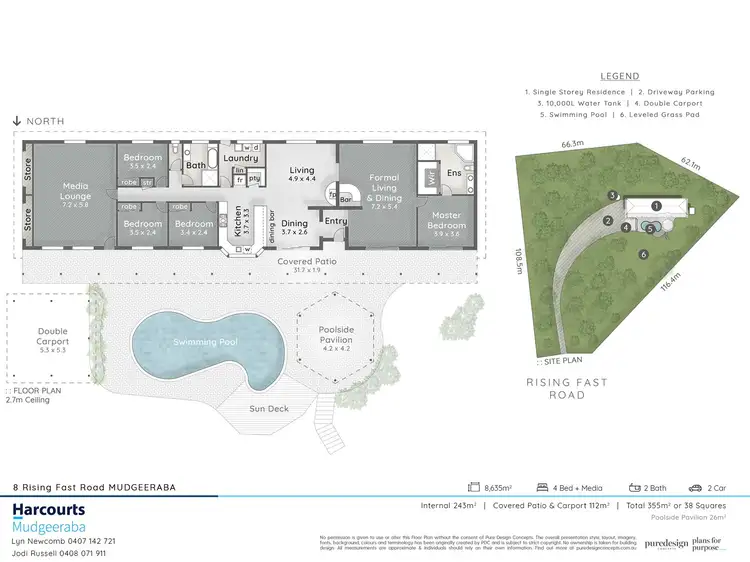 Floorplan of Homely house listing, 8 Rising Fast Road, Mudgeeraba QLD 4213