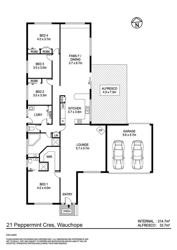 Floorplan of Homely house listing, 21 Peppermint Crescent, Wauchope NSW 2446