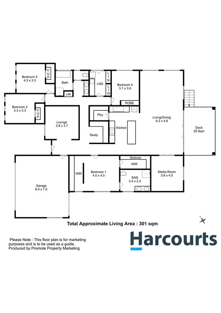 Floorplan of Homely house listing, 25 Apolline Drive, Kingston TAS 7050
