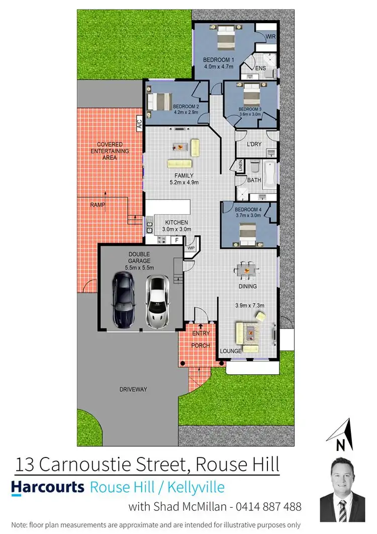 Floorplan of Homely house listing, 13 Carnoustie Street, Rouse Hill NSW 2155