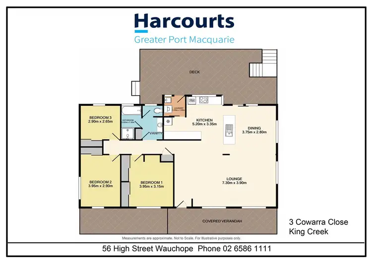 Floorplan of Homely rural property listing, 3 Cowarra Close, King Creek NSW 2446
