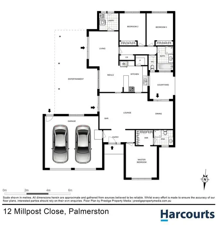 Floorplan of Homely house listing, 12 Millpost Close, Palmerston ACT 2913