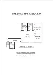 Floorplan of Homely unit listing, 6/17 Balmoral Road, Salisbury East SA 5109