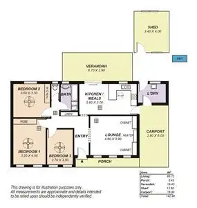 Floorplan of Homely house listing, 4 Kelly Avenue, O'halloran Hill SA 5158