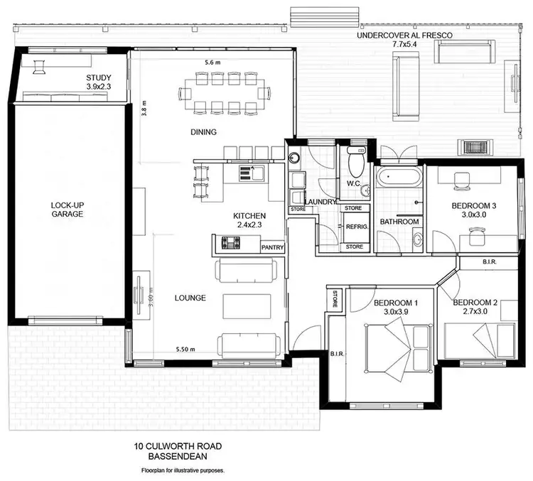 Floorplan of Homely house listing, 10 Culworth Road, Bassendean WA 6054