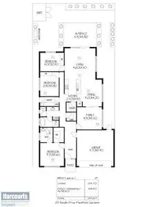 Floorplan of Homely house listing, 22 Rundle Drive, Parafield Gardens SA 5107