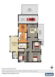Floorplan of Homely house listing, 1 Marjory Place, Baulkham Hills NSW 2153