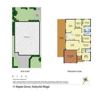 Floorplan of Homely house listing, 11 Maple Grove, Kellyville Ridge NSW 2155