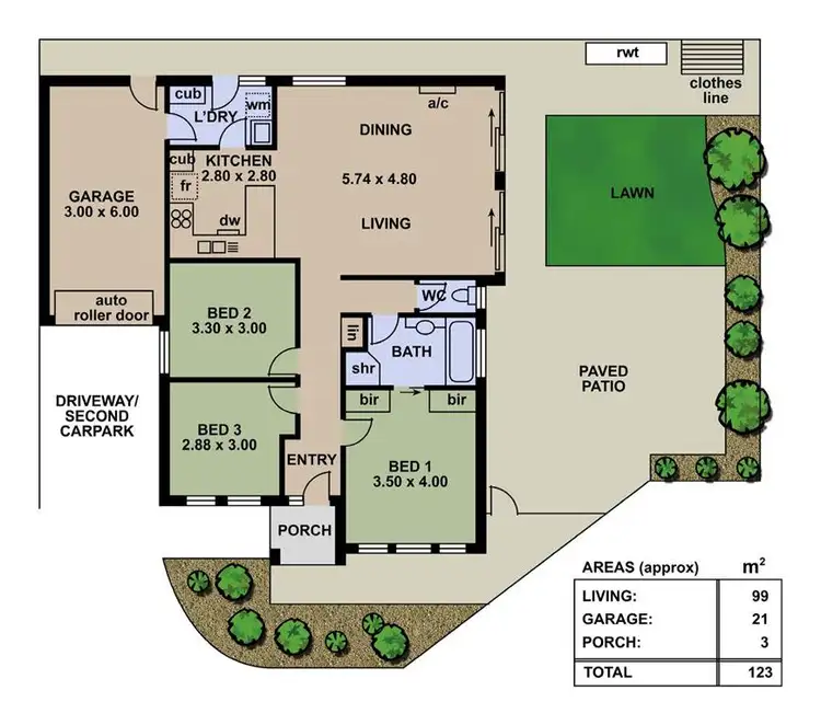Floorplan of Homely unit listing, 6/37-39 Albany Avenue, Port Noarlunga South SA 5167