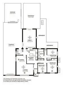 Floorplan of Homely house listing, 8 Marshall Street, Gulfview Heights SA 5096
